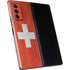 Switzerland Flag Distressed Galaxy Z Fold2 5G Skin